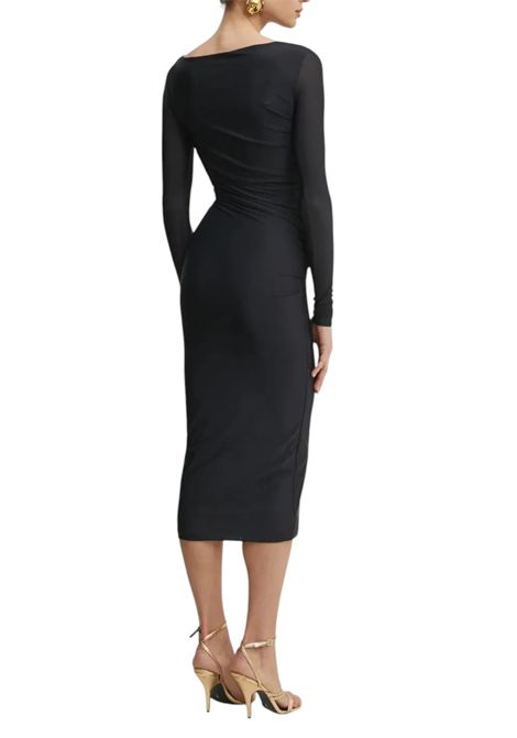 Abito longuette aderente in jersey PINKO | Abiti | 104838 A2H1Z99